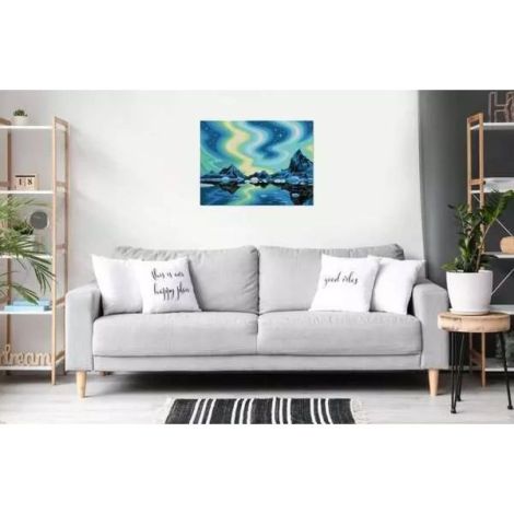 Ravensburger - Pictura pe numere Tablou Canvas Aurora Boreala - imagine 7